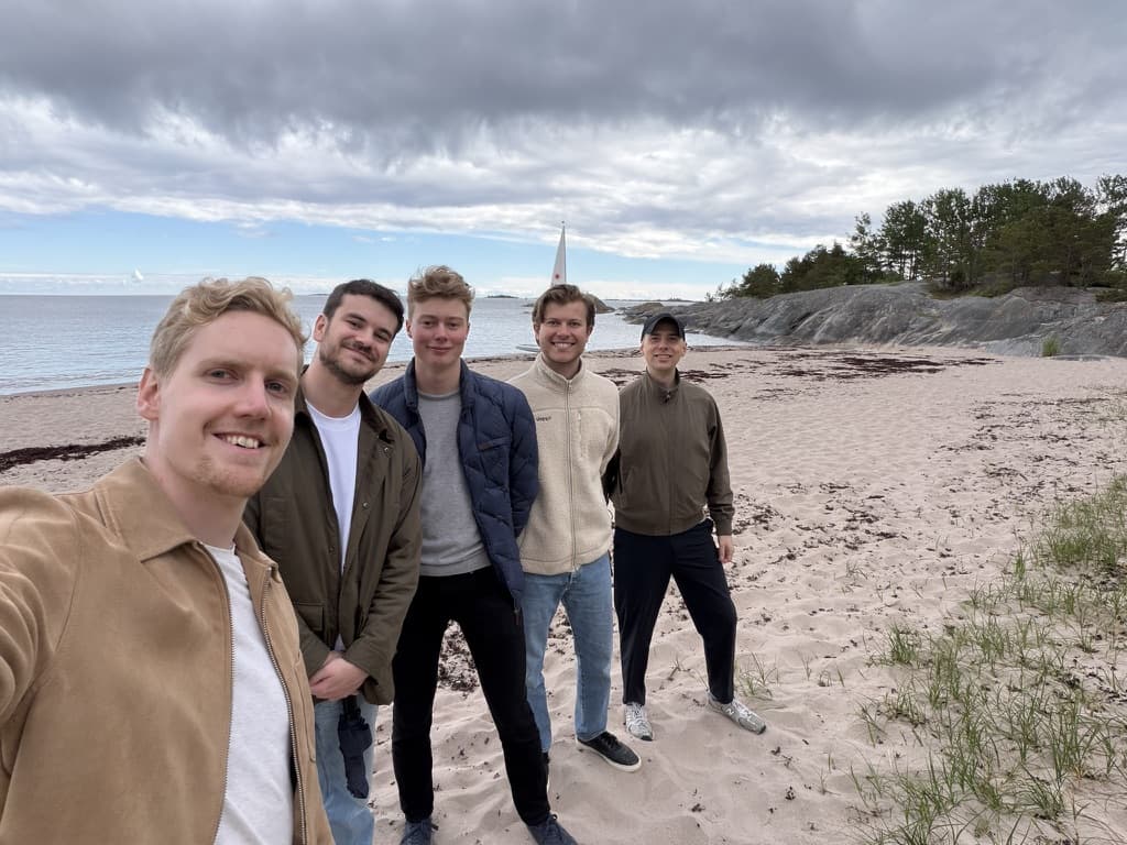 The Spiich team together in the Stockholm archipelago